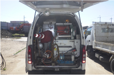 関西工業所のTVカメラ車の写真